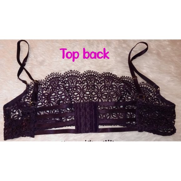 NWOT Dreamgirl Venise Embroidery Underwire Bra and G-string Set Lingerie Sz M - Picture 5 of 7